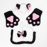 Kawaii Cute Neko Cat Girl Cute Sweet Kitten Cat Maid Cosplay Roleplay Anime Cosplay Cat Ears Gloves Set Paw Ear Tail Tie Party