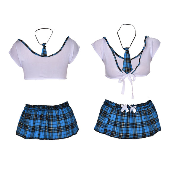 1 Set Cosplay Student Uniforms Sexy Lingerie Women Costumes Sexy Underwear Sleepwear Role Play Maid Lingerie